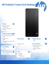 HP INC Komputer ProDesk 2 Tower G1a R7-8700G 1TB/16GB/W11P      BY7D8ET - BY7D8ET#AKD - Zdjęcie 2