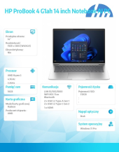 HP INC Notebook ProBook 4 G1ah R5-220 512GB/16GB/W11P/14.0   C51G0ET  - C51G0ET#AKD - Zdjęcie 6