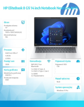 HP INC Notebook EliteBook 8 G1i U7-258V 1TB/32GB/W11P/14.0   C51G2ET - C51G2ET#AKD - Zdjęcie 8