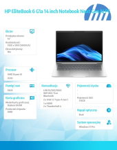 HP INC Notebook EliteBook 6 G1a Ryzen AI 5 340  512GB/16GB/W11P/14.0   C51G8ET - C51G8ET#AKD - Zdjęcie 2