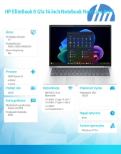 HP INC Notebook EliteBook 8 G1a Ryzen AI 5 PRO 340  512GB/24GB/W11P/14.0  C51H2ET - C51H2ET#AKD - Zdjęcie 6
