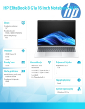 HP INC Notebook EliteBook 8 G1a RAIP350 1TB/32GB/W11P/16.0   C51HDET - C51HDET#AKD - Zdjęcie 8