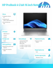HP INC Notebook ProBook 4 G1ah R5-220 512GB/16GB/W11P/16.0   C51HKET - C51HKET#AKD - Zdjęcie 7