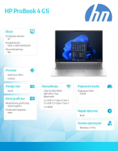 HP INC Notebook ProBook 4 G1i U5-225U 512GB/24GB/W11P/16cali  C51M1ET  - C51M1ET#AKD - Zdjęcie 6