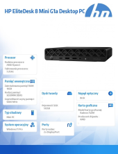 HP INC Komputer EliteDesk Mini G1a R5P-215 512GB/16GB/W11P      C9TQ6ET - C9TQ6ET#AKD - Zdjęcie 5