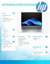 HP INC Notebook ProBook 4 G1iR i5-1334U 512GB/16GB/W11P/16.0   D0MG6ET - D0MG6ET#AKD - Zdjęcie 3