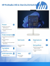 HP INC Komputer All-in-One ProStudio 2 G2a R5-40  512GB/16GB/W11P/23.8 D35F2ET - D35F2ET#AKD - Zdjęcie 2