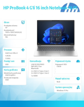 HP INC Notebook ProBook 4 G1i U5-225U 512GB/8GB/W11P/16 D89S1ET - D89S1ET - Zdjęcie 4