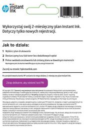 HP INC Karta pre-paid Instant Ink PL 2MO Enrollment Card L0U21AE - L0U21AE - Zdjęcie 2