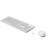 HYPERX Klawiatura z myszą HP 230 Combo Bezprzewodowa Biała 3L1F0AA#ABB  - 3L1F0AA#ABB - Zdjęcie 2