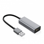 iBOX Adapter aluminiowy RJ45 USB-C 10/100/1000  - IAARJ - Zdjęcie 1