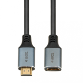 iBOX Kabel DisplayPort - HDMI 4k60Hz złota wtyczka 3m - ITVDP013 - Zdjęcie 2