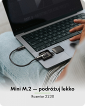 ICYBOX Obudowa mini IB-1601MP-CU31 Mini M.2 NVMe obudowa dla M.2 2230  - IB-1601MP-CU31 - Zdjęcie 5