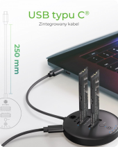 ICYBOX Stacja klonująca+dockująca dla 2xNVMe M.2SSD IB-1612MCL-C31  - IB-1612MCL-C31 - Zdjęcie 5
