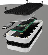 ICYBOX IB-1821ML-C31 M.2 NVMe z oświetleniem Type-C USB 3.1 na PCIe NVMe M.2 2230/2242/2260/2280 SSD - IB-1821ML-C31 - Zdjęcie 9