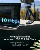 ICYBOX Obudowa M.2 NVMe i SATA USB 3.2 Gen 2, 10 Gbit/s IB-1827MCP-C31 - IB-1827MCP-C31 - Zdjęcie 4