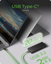 ICYBOX Obudowa IB-1917M-C32a NVMe USB 3.2 Gen 2x2,  20 Gbit/s  - IB-1917M-C32a - Zdjęcie 2