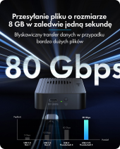 ICYBOX Obudowa z 80 Gbps IB-1980M-80G Thunderbolt 5 M.2 NVMe SSD - IB-1980-80G Diamond Case 1980 - Zdjęcie 2