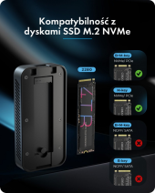 ICYBOX Obudowa z 80 Gbps IB-1980M-80G Thunderbolt 5 M.2 NVMe SSD - IB-1980-80G Diamond Case 1980 - Zdjęcie 5