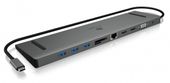 ICYBOX Stacja dokująca IB-DK2106-C Type-C z potrójnym wyjściem wideo, 2x High Speed HDMI typu A, 1x interfejs VGA, trzy interfejsy USB 3.0Single  - IB-DK2106-C - Zdjęcie 6