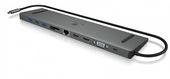 ICYBOX Stacja dokująca IB-DK2106-C Type-C z potrójnym wyjściem wideo, 2x High Speed HDMI typu A, 1x interfejs VGA, trzy interfejsy USB 3.0Single  - IB-DK2106-C - Zdjęcie 7