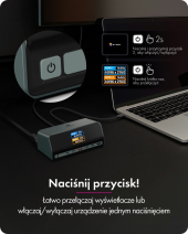 ICYBOX Stacja dokująca IB-DK2300-CH 11w1 USB, HDMI, 100W PD, LAN - IB-DK2300-CH - Zdjęcie 7