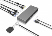 ICYBOX Stacja dokująca IB-DK8801-TB4 Thunderbolt 4, 10w1, 100W,USB, 2,5GB LAN,Multi Display - IB-DK8801-TB4 - Zdjęcie 4
