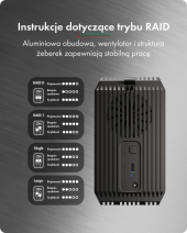 ICYBOX Obudowa IB-RD3720-CU3 RAID 2x2,5/3,5 SATA HDD  - IB-RD3720-CU3 - Zdjęcie 3