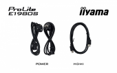 IIYAMA Monitor 19 cali E1980S-B1 HDMI DP 250cd 3ms  - E1980S-B1 - Zdjęcie 3