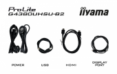 IIYAMA Monitor G-Master 42.5 cala G4380UHSU-B2 4K,VA,2xHDMI,2xDP,0,3ms,144Hz,550cd,    4000:1, USB HUBx4, 2x7W, - G4380UHSU-B2 - Zdjęcie 7