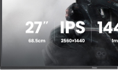 IIYAMA Monitor 27 cali GB2741QSU-B1 IPS,QHD,144Hz,1ms,2xUSB,                Adaptive G-SYNC,HDMI,DP,350cd, HAS (150) PIVOT  - GB2741QSU-B1 - Zdjęcie 2