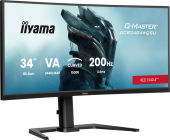 IIYAMA Monitor G-Master 34 cale GCB3484WQSU-B2,VA,UWQHD,200Hz,1500R,21:9, 450cd,     2x5W, PIP, PBP, 2xHDMI, DP, 2xUSB 3.2, 2xUSB-C, Dual mode: 1728x720 @400 - GCB3484WQSU-B2 - Zdjęcie 5