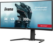IIYAMA Monitor G-Master 34 cale GCB3484WQSU-B2,VA,UWQHD,200Hz,1500R,21:9, 450cd,     2x5W, PIP, PBP, 2xHDMI, DP, 2xUSB 3.2, 2xUSB-C, Dual mode: 1728x720 @400 - GCB3484WQSU-B2 - Zdjęcie 9