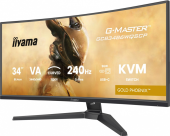 IIYAMA Monitor G-Master 34 cale GCB3486WQSCP-B1,VA,UWQHD,240HZ,1500R,500cd,21:9,     USB-C dock 95W, RJ45, 2x5W - GCB3486WQSCP-B1 - Zdjęcie 8