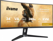 IIYAMA Monitor G-Master 34 cale GCB3486WQSCP-B1,VA,UWQHD,240HZ,1500R,500cd,21:9,     USB-C dock 95W, RJ45, 2x5W - GCB3486WQSCP-B1 - Zdjęcie 10