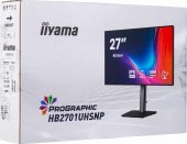 IIYAMA Monitor 27 cali ProGraphic HB2701UHSNP-B1 4K,IPS BLACK 2.0,450cd,VESA USB-c dock(PD:96W),HDMI,DP,DAISY/CHAIN,4xUSB,RJ45,3000:1,sRGB:100%,DCI-P3:99%,KV - HB2701UHSNP-B1 - Zdjęcie 9