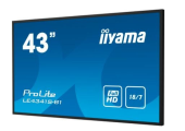 IIYAMA Monitor wielkoformatowy 43 cale LE4341S-B1 IPS,FHD,18/7,LAN,HDMI  - LE4341S-B1 - Zdjęcie 3