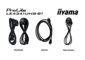 IIYAMA Monitor wielkoformatowy 43 cale LE4341UHS-B1 IPS,4K,18/7,LAN,USB,HDMI  - LE4341UHS-B1 - Zdjęcie 6