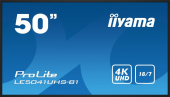 IIYAMA Monitor wielkoformatowy 50 cali LE5041UHS-B1 VA,4K,18/7,LAN,USB,HDMI - LE5041UHS-B1 - Zdjęcie 1