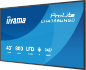 IIYAMA Monitor  profesjonalny 43 cale LH4366UHSB-B1AG 4K, VA, A14, 800cd, 4000:1, 6,5ms,2xHDMI, USB-C, RJ45, 2xUSB, 2x10W, WiFi, iiSignage2, RAM: 4GB, ROM: 3 - LH4366UHSB-B1AG - Zdjęcie 2