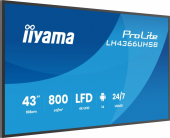 IIYAMA Monitor  profesjonalny 43 cale LH4366UHSB-B1AG 4K, VA, A14, 800cd, 4000:1, 6,5ms,2xHDMI, USB-C, RJ45, 2xUSB, 2x10W, WiFi, iiSignage2, RAM: 4GB, ROM: 3 - LH4366UHSB-B1AG - Zdjęcie 3