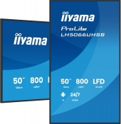 IIYAMA Monitor profesjonalny 50 cali LH5066UHSB-B1AG IPS,4k,800cd,1200:1,Android14,6.5ms   ,2xHDMI, USB-C, RJ45, 2xUSB, 2x10W, WiFi, iiSignage2, 4/32GB - LH5066UHSB-B1AG - Zdjęcie 1