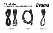 IIYAMA Monitor 65 cali LH6541UHS-B1AG VA,4K,24/7,LAN,USB,HDMI,500cd/m2,     Haze(25%),2x10W,Pion/Poziom  - LH6541UHS-B1AG - Zdjęcie 6