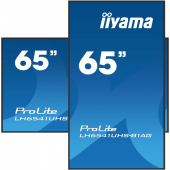 IIYAMA Monitor 65 cali LH6541UHS-B1AG VA,4K,24/7,LAN,USB,HDMI,500cd/m2,     Haze(25%),2x10W,Pion/Poziom  - LH6541UHS-B1AG - Zdjęcie 10