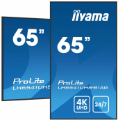 IIYAMA Monitor 65 cali LH6541UHS-B1AG VA,4K,24/7,LAN,USB,HDMI,500cd/m2,     Haze(25%),2x10W,Pion/Poziom  - LH6541UHS-B1AG - Zdjęcie 11