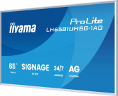 IIYAMA Monitor 65 cali LH6581UHSG-1AG 24/7,VA,ANDROID 14,4K, 2x10W, WiFi,    UCHWYT ŚCIENNY, 2xHDMI, USB-C, RJ45, IR, 2xUSB, WHITE  - LH6581UHSG-1AG - Zdjęcie 2