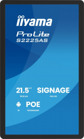 IIYAMA Monitor 21.5 cala ProLite S2225AS-B1 IPS,FHD,A14,24/7,RJ45,500cd2, USB-C,2x5W,iiSignage, WI-FI - S2225AS-B1P - Zdjęcie 3