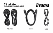 IIYAMA Monitor 24 cale T2452MSC-B2 10 PKT. POJ, IPS, HDMI, DP, 1300:1, 5ms - T2452MSC-B2 - Zdjęcie 9