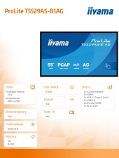 IIYAMA Monitor 55 cali T5529AS-B1AG VA,4K,HDMIx2,USB-C,RJ45,2x10W,WiFi,     Android 14, Signal FailOver, Whiteboard, iiSignage2 (CMS), iiControl (DMS),   iiS - T5529AS-B1AG - Zdjęcie 8
