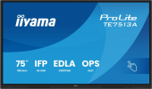 IIYAMA Monitor 75 cali TE7513A-B3AG INFRARED, 40pkt, IPS, 4K, 500cd, 1200:1, WiFi, USB, ANDROID 14, Google EDLA, 2x20W, uchwyt ścienny - TE7513A-B3AG - Zdjęcie 1